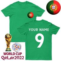 Portugal Football T Shirt Add Your Name Soccer Training Top M