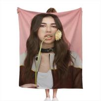 Singer D-Dua Lipas Summer Blanket Thin Blanket for Couch Sofa Warmth Bed Artificial Flannel Blankets Comfortable 30x40in