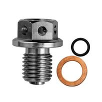 M14x1.5 Motorcycle Magnetic Oil Drain Bolt Screw Heat Resistant Aluminum Oil Sump Drain Plug Nut Modification Accessory