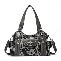 Leopard Print Tote Bag Women's Large Capacity Hand Shoulder Crossbody Bag leopardas