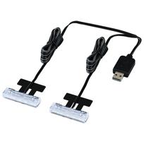 SEIWA Car Interior LED Floor USB LEDs Light, USB, Dual, Blue/White Switchable, Powered, F338, High-Brightness juoda