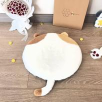 Non-slip Cute Cat Memory Foam Cushion - Soft, Washable, Round Seat Pad for Bay Window, Sofa, or Dormitory 40 cm (0.39 kg)