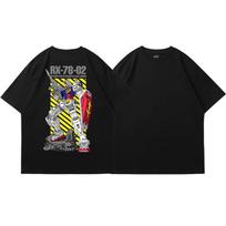 Y2K Gundam T Shirt Anime Unisex Cotton Graphic Print Oversized Short Sleeve Streetwear New Summer Casual Sports New S