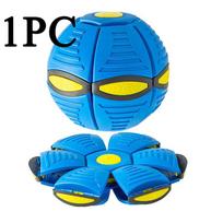 Children's Bouncing Ball,Magic Metaball,Magic Flying Saucer,Bouncy Ball,Kids Toy Ball,Parent-Child Interaction mėlyna