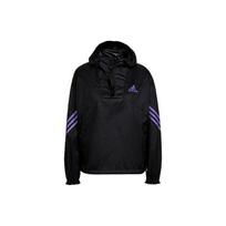 Adidas Moteriška Back to Sport Wind.RDY Vėjui ir vandeniui atspari pusiau užtrauktuku užsegama anorako tipo treniruočių striukė Juoda Violetinė H65722 S black