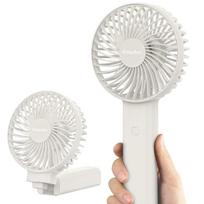 EasyAcc Rankinis ventiliatorius, Nešiojamas, Baterija, USB ventiliatorius / Nešiojamas mini ventiliatorius, Elektrinis, 20 valandų įkraunama baterija, Sulankstomas, Suderinamas su nešiojamuoju kompiuteriu Multi