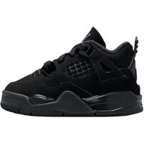 Jordan Air Jordan 4 vidutinio aukščio vaikiški batai Juodi Kūdikiams ir Mažiems Vaikams IB4387-010 23.5 black