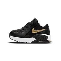 Nike Air Max Excee Abrasion Resistant Mid top Toddler Shoes Black Gold Infant And Toddler CD6893-006 22