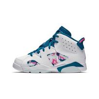 Jordan 6 Retro White Laser Fuchsia Green Abyss PS 543389-153 3Y