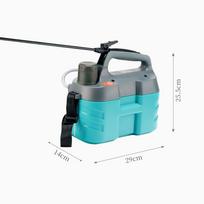 5L Sprayer with 2200mAh Electric Garden Sprayer Pump Rechargeable Battery Plant USB Automatic Watering Can 14*29*25.5cm