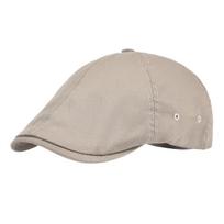 VOBOOM Flat Hat For Men Classic Newsboy Cap Golf Caps Twill Cotton Classic Ivy Hats Cabbies Headpiece Casual Beret White 57-60cm chaki