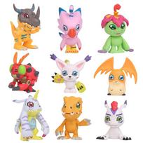 9pcs/set Japan Anime Digital Monster Digimon Figure Toys pack by bag