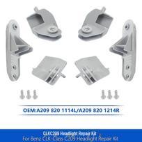 Mercedes CLK W209 Headlight Repair Kit - Accessory for Left and Right Sides, Models A2098201114L/A2098201214R. Left Headlight Kit