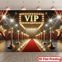 2D Holivudo VIP Įėjimo Fono Audinys Raudonojo Kilimo Šventės Nuotraukų Rekvizitas 47.2x31.5inch/120*80cm