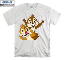 Chip 'N' Dale Marškinėliai Juokingi Veidukai Animaciniai Marškinėliai Vyrams Moterims Unisex Marškinėliai Unisex Marškinėliai XXXL