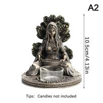 Senovės Roma Cernunnas Sėdinti Statula Skulptūra Keltų Dievas Žvakidė Mitologija Deivė Darbalaukio Namų Dekoras Amatai Figūrėlė