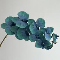 10 Žiedų Dirbtinė Drugelinė Orchidėja Tikro Kosėjimo Daugiaspalvė Netikra Phalaenopsis Vielinė Vidinis Pamušalas 98cm Šilkinė Gėlė Namų Dekoras mėlyna