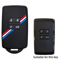 Silikoninis automobilio rakto dėklas-dangtelis, skirtas Alpine A290 GTS A110 Espace Austral Duster Lodgy Spring Koleos Captur Rafale juoda