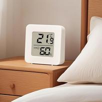 Mini Wall Mounted Digital Thermometer Hygrometer High Precision Indoor Electronic Temperature Humidity Detector Wet Dry Display