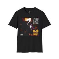 Įveskite 36 kameras Marškinėliai Hip Hop Marškinėliai Wu Clan Marškinėliai Retro Rap Marškinėliai Unisex Marškinėliai L gray