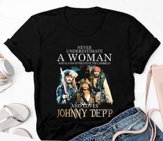 Johnny Depp Niekada nevertinkite moters Karibų sala Marškinėliai Johnny Depp Puodelis Unisex Marškinėliai XL