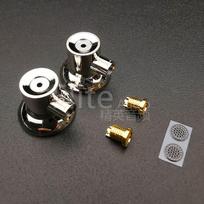 MMCX Detachable Earphone Shell for MX500/MX760 - 15.4mm for DIY Use sidabrinės spalvos rinkinys