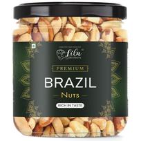 LILA SAUSINTI vaisiai Brazilijos riešutai 100 g Skanūs žali riešutai | Aukščiausios kokybės A+ dydžio, turtingas natūralus seleno, baltymų ir vitaminų šaltinis | Traškūs