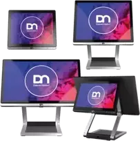 Monitorius Diebold Nixdorf D1156, 39.6 cm (15,6), Projected Capacitive, Full HD, USB, USB-C, sidabrinis