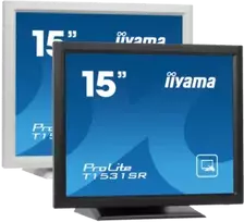 Monitorius iiyama ProLite T1521MSC-B2, 38.1 cm (15), Projected Capacitive, 10 TP, kit (USB), juodas