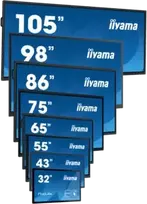 Monitorius Iiyama 24/7, 80cm (31,5), Full HD, USB, RS232, Ethernet, Wi-Fi, Android, kit (RS232), juodas