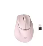 Hewlett Packard (HP) 720M kondensatoriaus pakreipimo ergonominė pelė, rožinė