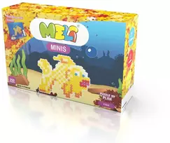 Meli Minis žaisliniai konstruktoriaus blokeliai 2in1, 250 detalių, vaikams nuo 3 metų, lavina vaizduotę, spalvoti