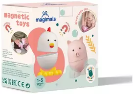 Clics Nano Clics Magnetiniai gyvūnėliai kūrybai ir sensoriniam vystymuisi, vaikams nuo 12 mėn., silikoniniai