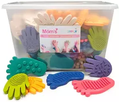 Mom's Care Sensorinė takelio žaidimų sistema 100 dalių, vaikams nuo 18 mėn., skatina motoriką ir kūrybiškumą