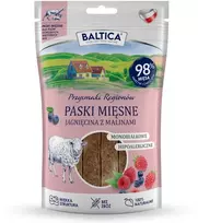 Baltic Agro BALTICA Przysmaki Regionów Mėsos juostelės Ėriena su avietėmis – skanėstas šuniui – 90 g