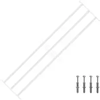 Langų saugos grotelės su 3 skersinėmis 3 pcs 93-174 cm