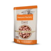 NATURE'S VARIETY Wet Original Cat su vištiena, žąsiena 70g