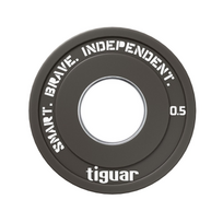 Olimpiniai svarmenys Tiguar Rubber Fractional Plates 0,5–2,5 kg (Svoris: 0.5 kg)