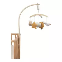 Little Dutch medinė muzikinė karuselė Newborn Naturals FSC