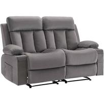 Elektrinė dvivietė sofa su masažu ir USB