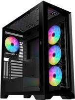 VeinX case GL29AL-BK, ATX, Průhledná bočnice, 4x 120mm ARGB Fan, ARGB Hub, Černá | VX-GL29AL-BK | 8591205724706