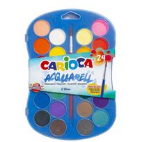 Akvareliniai dažai CARIOCA, 24 spalvų, ADSCRA8003511424053