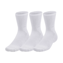 Under Armour Mid Crew kojinės (3 poros) - Dydis M (1373084-100 Kojinės)