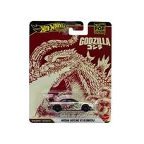 Hot Wheels Premium Pop Culture Modeliukas Nissan Skyline GT-R (BNR34), red/white Godzilla (yra Sandėlyje)