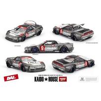 Mini GT Kaido House Modeliukas 1/64 Honda NSX Kaido Test Car Spec V1, grey/red/white (yra Sandėlyje)