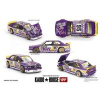 Mini GT Kaido House Modeliukas 1/64 1989 BMW M3 (E30) *Kaido KW* V1, purple/white/yellow (yra Sandėlyje)