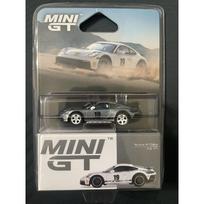 Mini GT Modeliukas 1/64 2024 Porsche 911 (992) Dakar Rally Design Package 74, Raw Metal Chase (yra Sandėlyje)