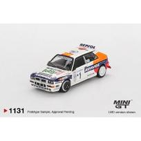 Mini GT Modeliukas 1/64 1993 Lancia Delta Integrale Evoluzione #1 Rally Monte Carlo, various (yra Sandėlyje)