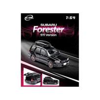 ModelModel 1/64 Modeliukas Subaru Forester SG9 Sti, black (yra Sandėlyje)