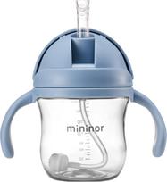 Mininor Global Aps mininor Global - Straw Bottle Tritan 220ml - Nordic Sky Blue (14243)